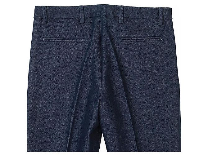 Pantalones de denim y algodón Moncler Azul - vista 5