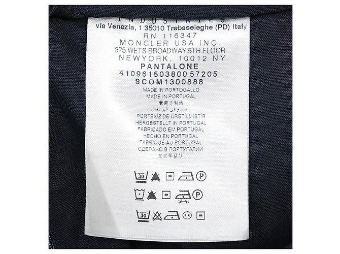 Pantalones de denim y algodón Moncler Azul - vista 8