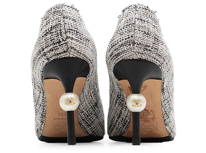 Chanel Tweed High Heel Pumps Mehrfarben - Ansicht 6