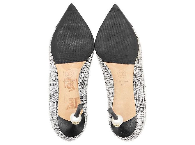 Chanel Tweed High Heel Pumps Mehrfarben - Ansicht 9