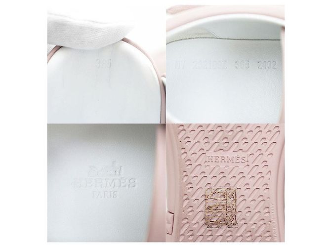 Hermès Hermes Happy Leder-Sneaker Lila - Ansicht 10