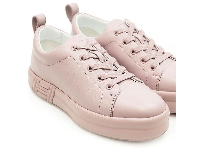 Hermès Hermes Happy Leder-Sneaker Lila - Ansicht 11