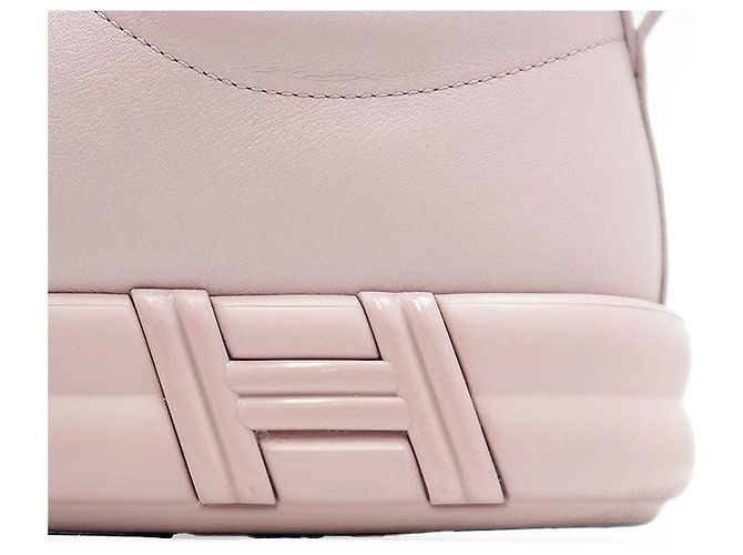 Hermès Hermes Happy Leder-Sneaker Lila - Ansicht 4