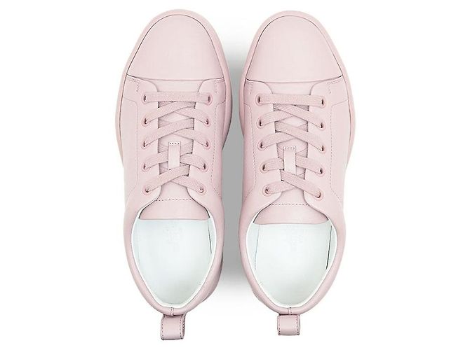 Hermès Hermes Happy Leder-Sneaker Lila - Ansicht 7