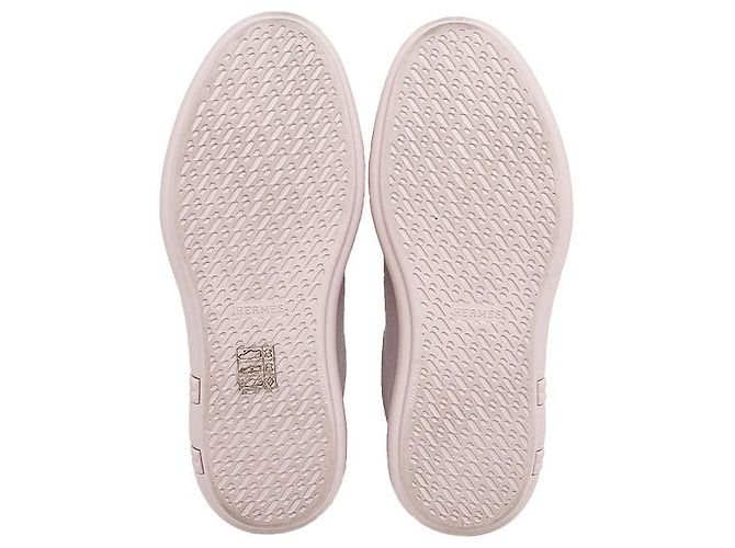 Hermès Hermes Happy Leder-Sneaker Lila - Ansicht 9