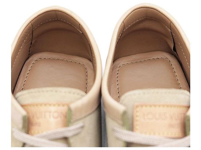 Mocassini da guida in scamosciato Louis Vuitton Beige - vista 13