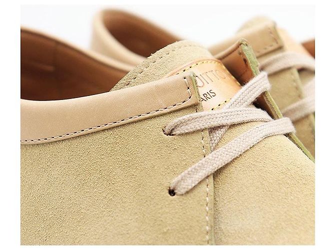 Mocassini da guida in scamosciato Louis Vuitton Beige - vista 3