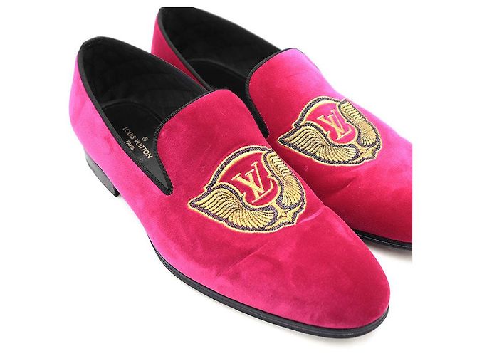 Mocassini in velluto Louis Vuitton Rosa - vista 11