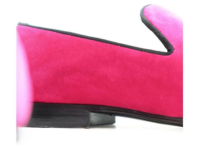 Mocassini in velluto Louis Vuitton Rosa - vista 13