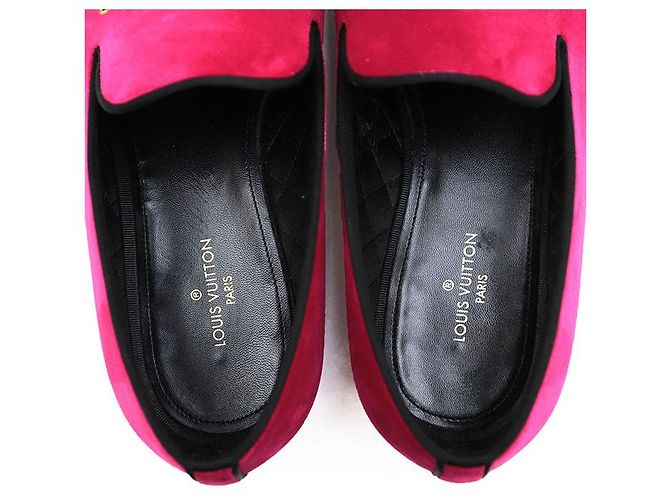 Mocassini in velluto Louis Vuitton Rosa - vista 15