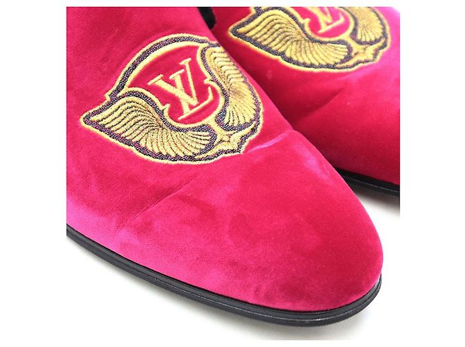 Mocassini in velluto Louis Vuitton Rosa - vista 3