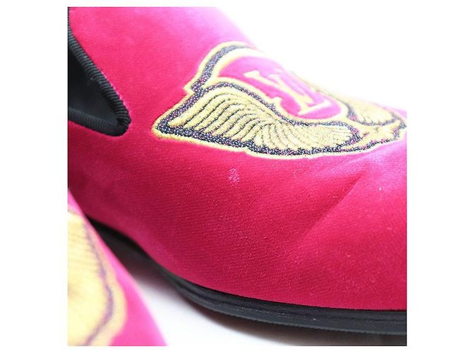 Mocassini in velluto Louis Vuitton Rosa - vista 4