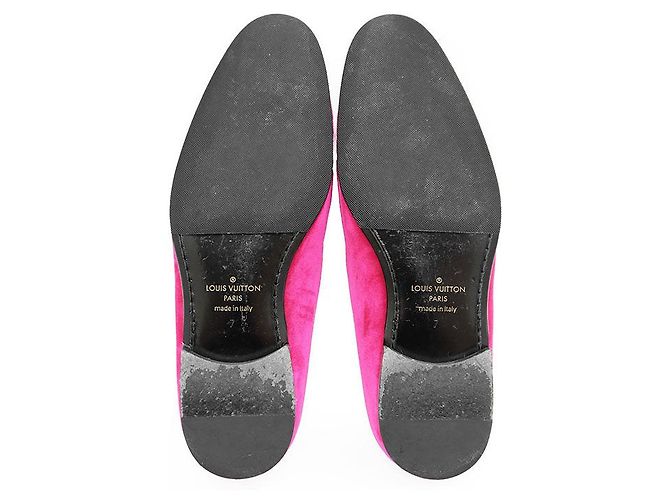 Mocassini in velluto Louis Vuitton Rosa - vista 9