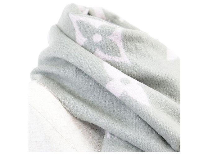 Sciarpa Reykjavik Monogram in cashmere Louis Vuitton Marrone Rosa Grigio Cachi - vista 2