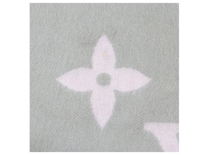 Sciarpa Reykjavik Monogram in cashmere Louis Vuitton Marrone Rosa Grigio Cachi - vista 6