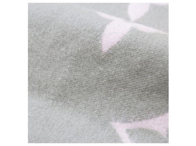 Sciarpa Reykjavik Monogram in cashmere Louis Vuitton Marrone Rosa Grigio Cachi - vista 7