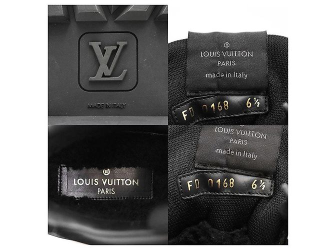 Botas de cuero Louis Vuitton Oberkampf Line Negro - vista 10