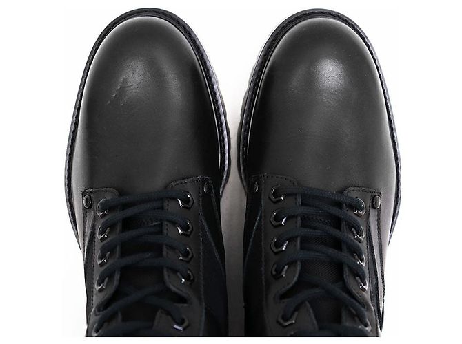Botas de cuero Louis Vuitton Oberkampf Line Negro - vista 12