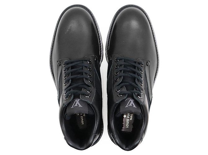 Botas de cuero Louis Vuitton Oberkampf Line Negro - vista 8