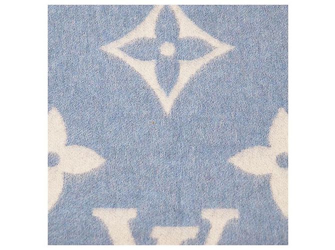 Sciarpa Reykjavik Louis Vuitton in cashmere Blu - vista 6