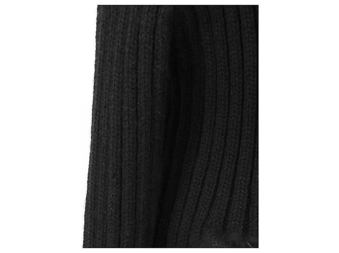 Chanel 02A P19710 Angora-Mischung Strickjacke Schwarz - Ansicht 8