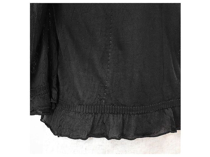 Top de punto 100% seda Chanel P74998 Negro - vista 6