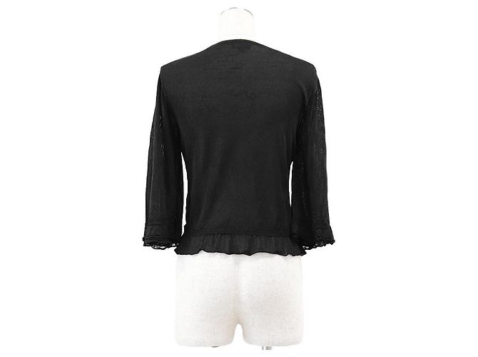 Top de punto 100% seda Chanel P74998 Negro - vista 8