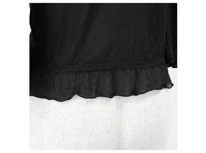Top de punto 100% seda Chanel P74998 Negro - vista 9