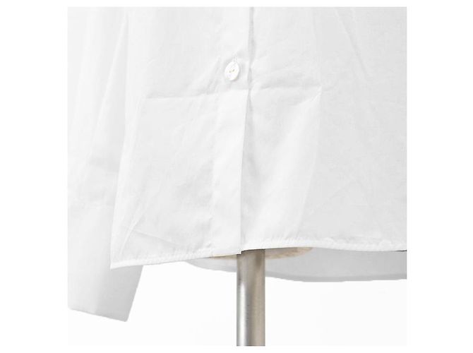 Camisa Chanel Broadshirt de algodón de manga larga Blanco - vista 6