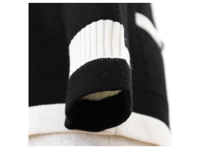 Cardigã de cashmere Chanel 08A P34305 Preto Cru - vista 17