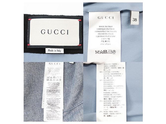 Falda de tweed de mezcla de algodón con estampado de cuadros Gucci Negro Crudo - vista 10