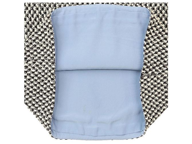 Falda de tweed de mezcla de algodón con estampado de cuadros Gucci Negro Crudo - vista 9