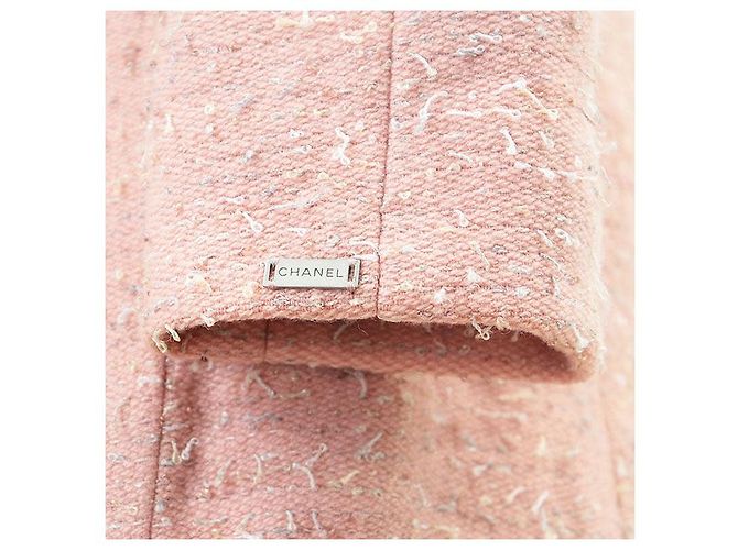Conjunto de mezcla de lana Chanel 99A P14314 Castaño Rosa Beige - vista 4