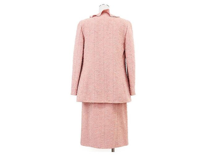 Conjunto de mezcla de lana Chanel 99A P14314 Castaño Rosa Beige - vista 5