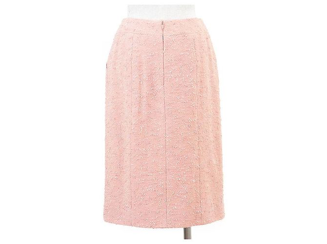 Conjunto de mezcla de lana Chanel 99A P14314 Castaño Rosa Beige - vista 9