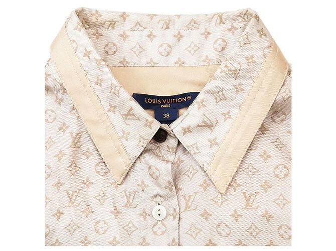 Camicia in seta Louis Vuitton Monogram D'oro - vista 11