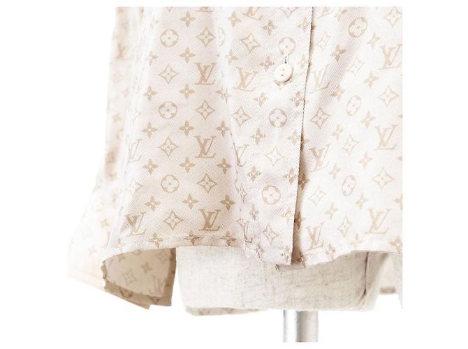 Camicia in seta Louis Vuitton Monogram D'oro - vista 12