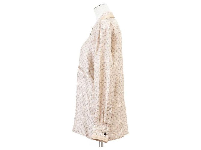Camicia in seta Louis Vuitton Monogram D'oro - vista 13