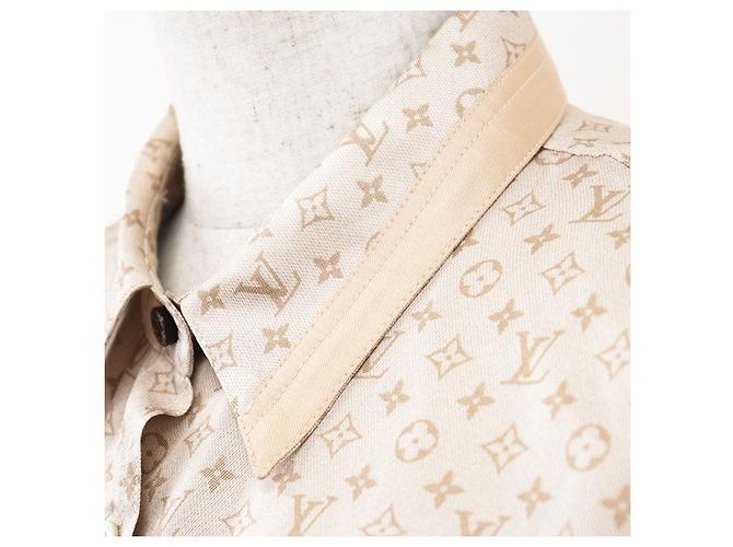 Camicia in seta Louis Vuitton Monogram D'oro - vista 14
