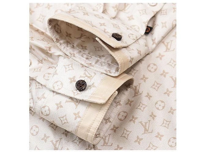 Camicia in seta Louis Vuitton Monogram D'oro - vista 15