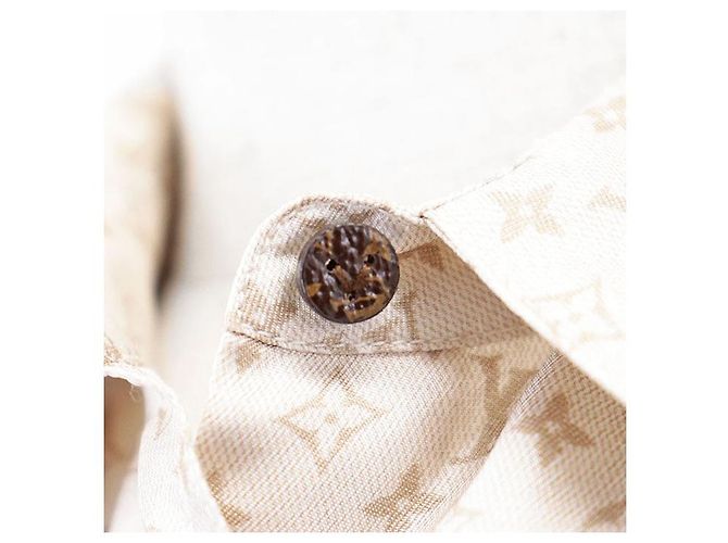 Camicia in seta Louis Vuitton Monogram D'oro - vista 3