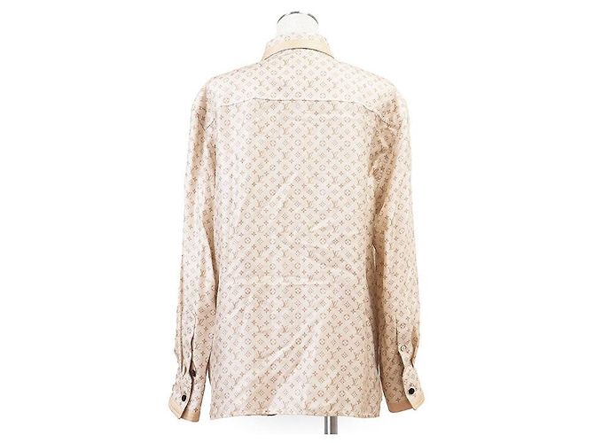 Camicia in seta Louis Vuitton Monogram D'oro - vista 5