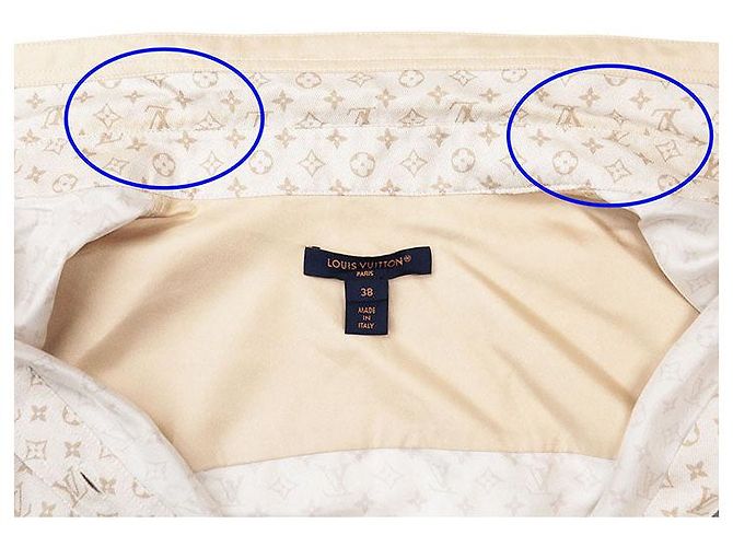Camicia in seta Louis Vuitton Monogram D'oro - vista 9