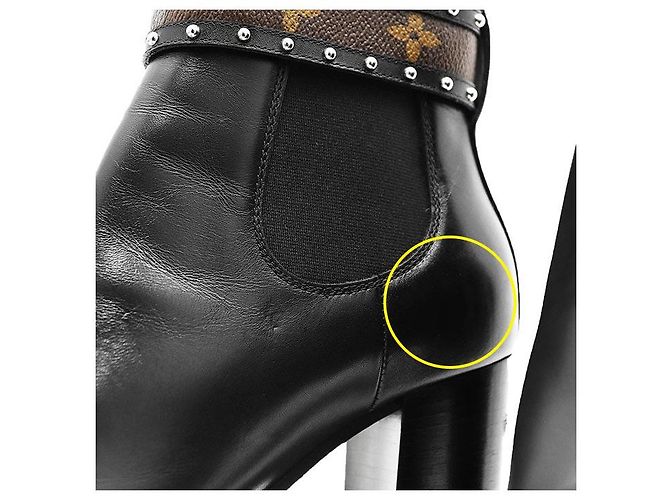 Stivaletti in pelle Star Trail Line Louis Vuitton Nero - vista 2