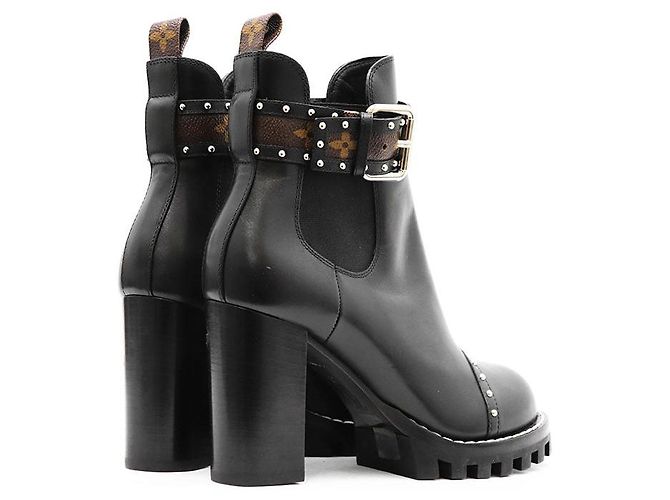 Stivaletti in pelle Star Trail Line Louis Vuitton Nero - vista 7