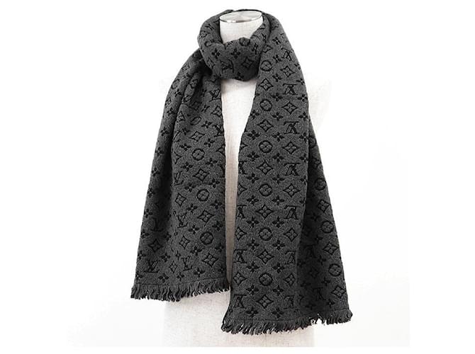 Sciarpa in lana Classic Monogram Louis Vuitton Nero - vista 3