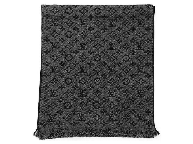 Sciarpa in lana Classic Monogram Louis Vuitton Nero - vista 5
