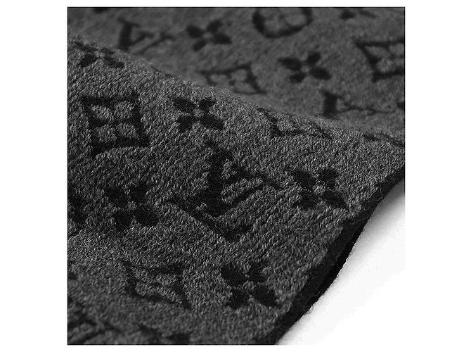 Sciarpa in lana Classic Monogram Louis Vuitton Nero - vista 6