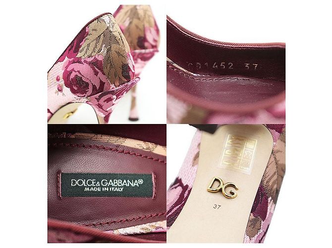 Dolce & Gabbana Dolce&Gabbana Jacquard Pumps Pink Golden Lila - Ansicht 10