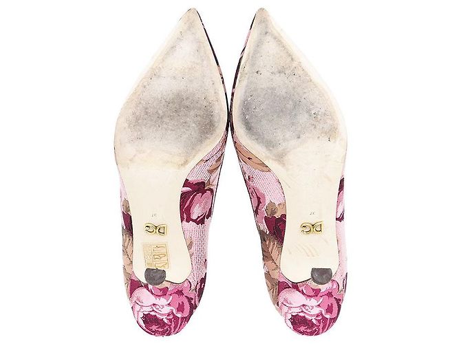 Dolce & Gabbana Dolce&Gabbana Jacquard Pumps Pink Golden Lila - Ansicht 8